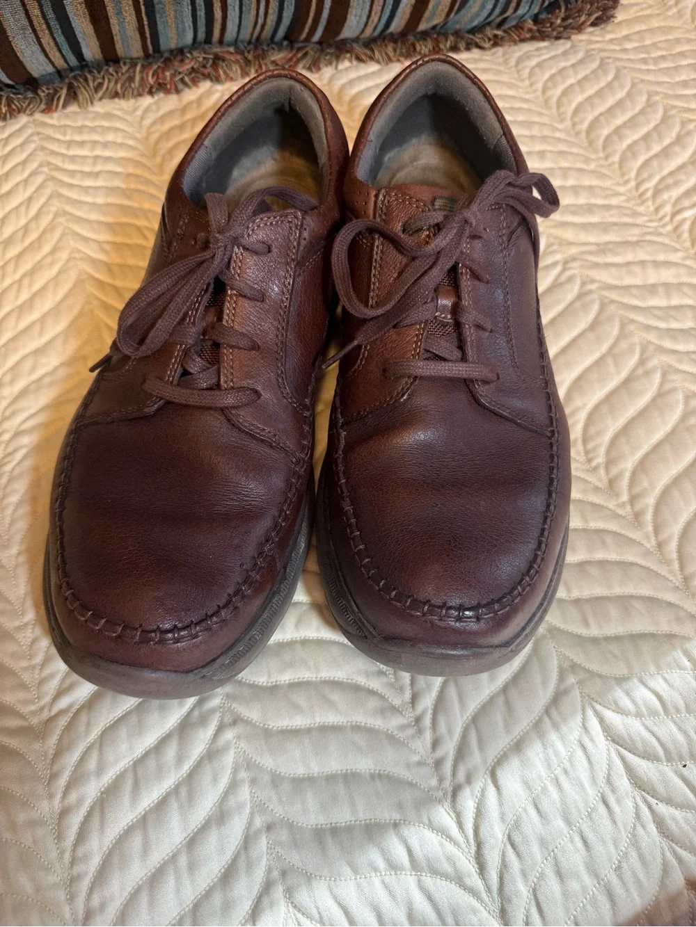 Clarks Men's Brown Leather Lace-Up Casual Shoe